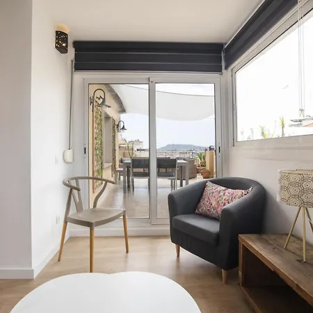A1mar1023 Breathtaking Rooftop In Sagrada Familia Apartment *