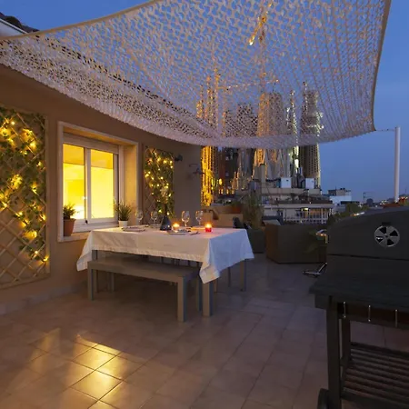 A1mar1023 Breathtaking Rooftop In Sagrada Familia Apartment Barcelona